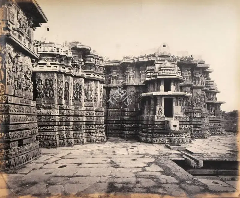 Edmund David Lyon (Photographer), Hallabeed Temple (North West Angle), 1868, Antiquarian Photograph