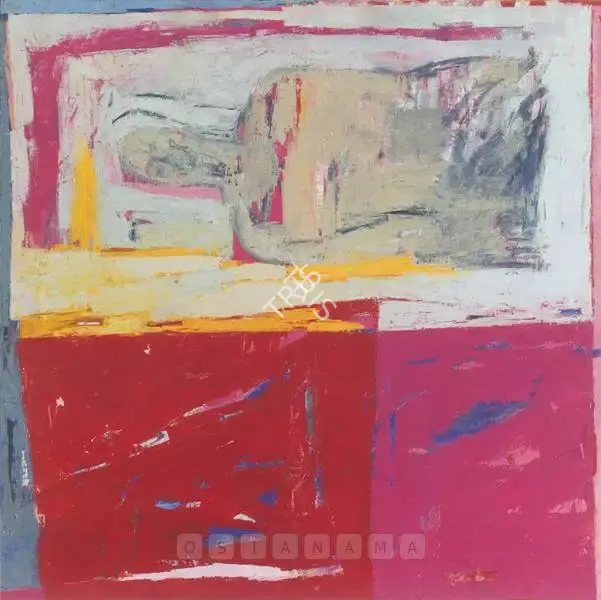 Anjum Singh (Artist), The Pink Floor, 1996, Painting