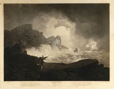 After Joseph Wright (Artist), Winter's Tale, 1794, Aquatint