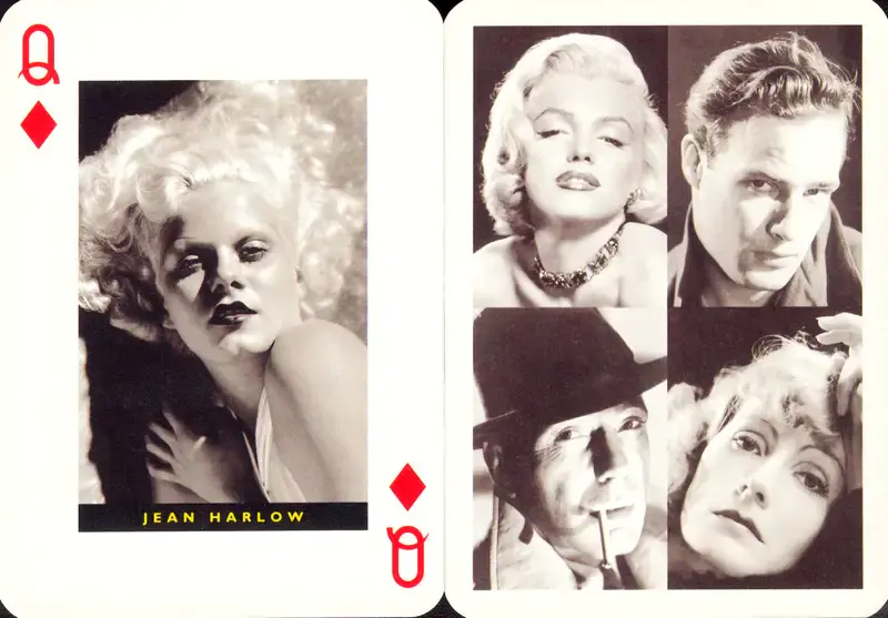 Great Movie Stars - 1, 1997, Playing Cards