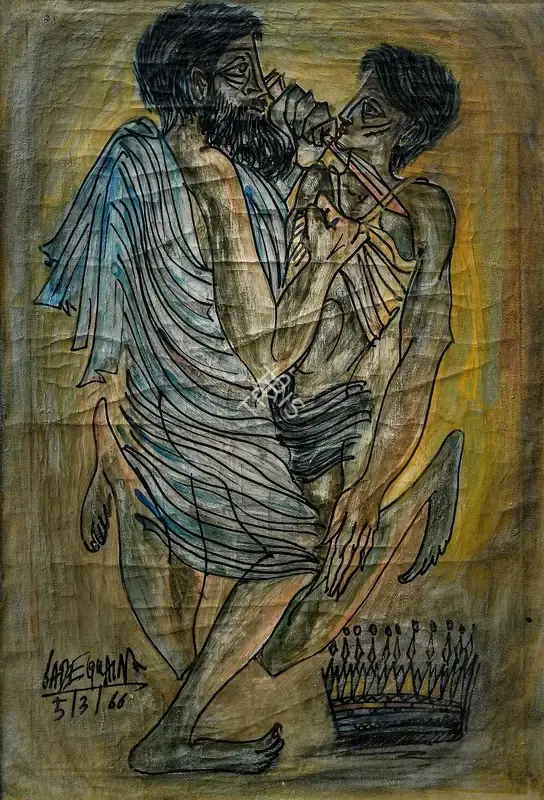Sadequain (Artist), Untitled, 1966, Painting