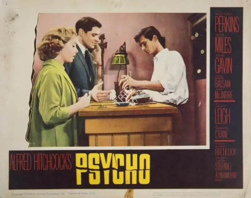Alfred Hitchcock (Producer), Psycho, 1960, Lobby Card