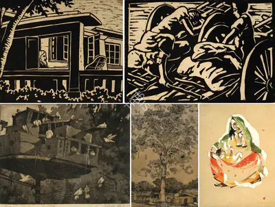 Karuna Saha (Artist), Untitled, Graphic Art