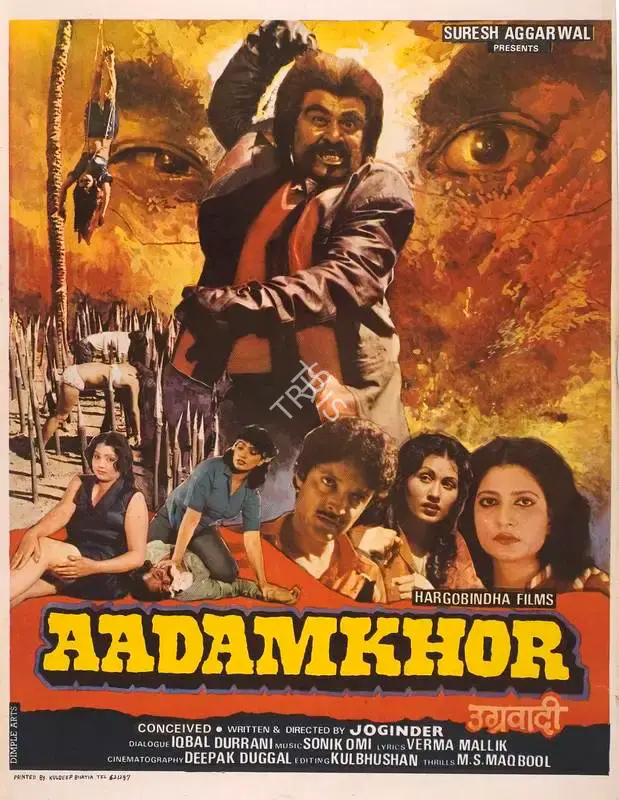 Prem (Producer), Aadamkhor, 1986, Full Sheet Poster
