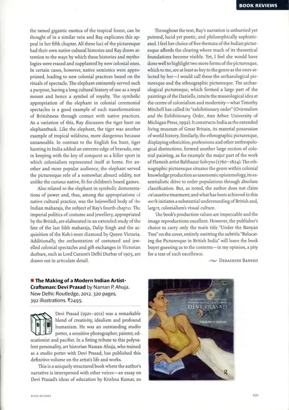 Ella Datta (Essayist), The Making of Modern Indian Artist Craftsman, 2012, Essay