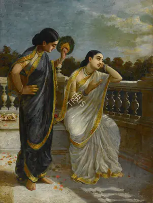 Raja Ravi Varma (Artist), Untitled (Damanyanti), 1900, Painting