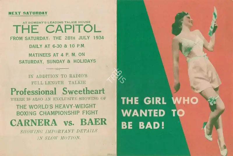 William A. Seiter (Director), Professional Sweetheart, 1933, Handbill