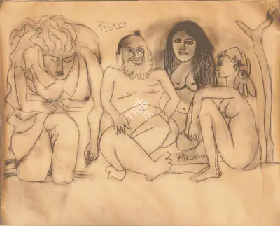 Picasso, Pablo (Artist). Untitled . Pencil on paper, n.d. | Drawing | FineArts | 00665628
