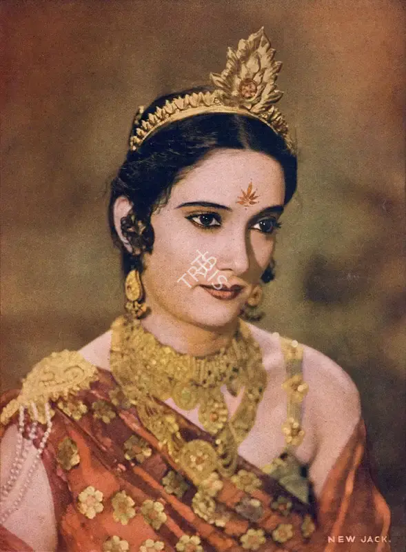 Unknown (Artist), Unknown (Artist), Sushila Rani | Oleograph, March 1944, Oleograph