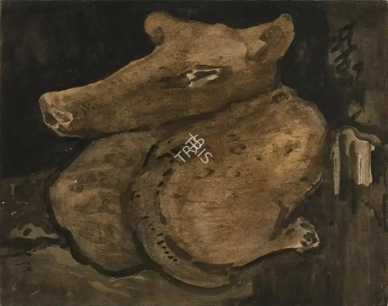 Tagore, Abanindranath (Artist). The Dog Who Has Lost His Master, 1941 | Drawing, 2016 · Pundole