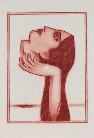 Lalu Prasad Shaw (Artist), Untitled-3, 2004, Drawing
