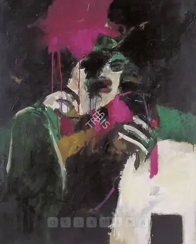 Chittrovanu Mazumdar (Artist), Woman, 1995, Painting