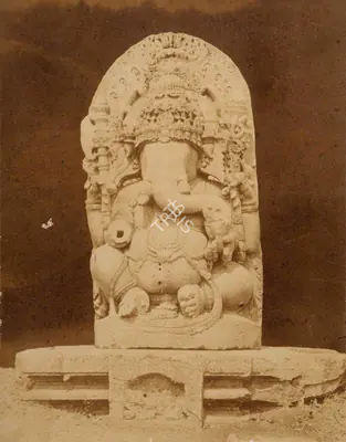 William Henry Pigou (Photographer), Ganesha, The God of Wisdom, 1855, Antiquarian Photograph