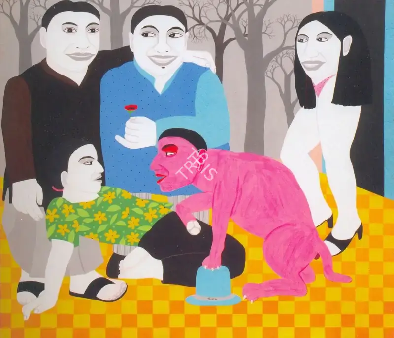 Farhad Hussain (Artist), We Too Have Pedigree, 2006, Painting