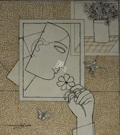 Lalu Prasad Shaw (Artist), Untitled, 2000, Drawing