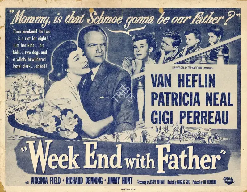 Douglas Sirk (Director), Week End With Father, 1951, Handbill