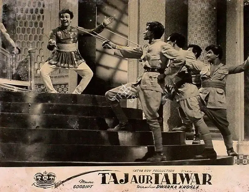 Satya Roy (Producer), Taj Aur Talwar, 1956, Lobby Card