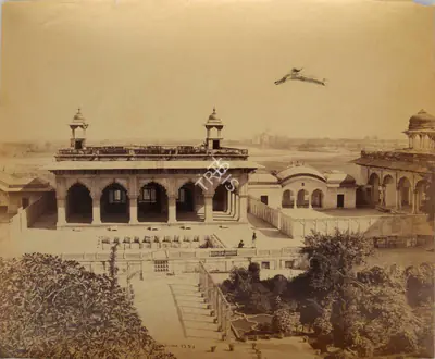 Samuel Bourne (Photographer), Agra Fort, 1865, Antiquarian Photograph
