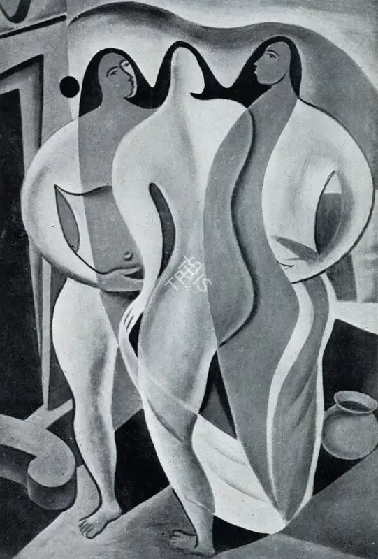 George Keyt (Artist), The Bathers, 1937, Painting