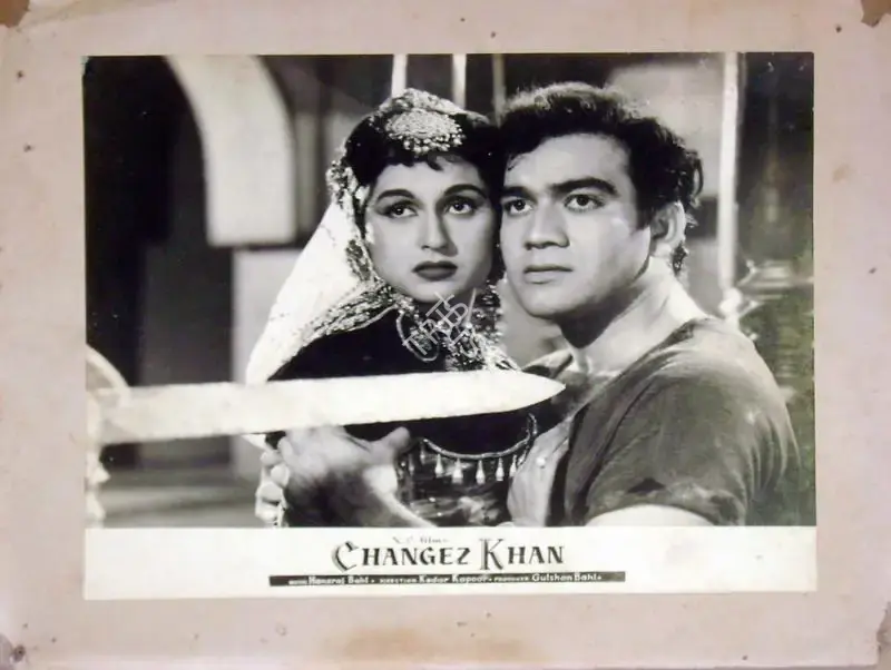 Y.D. Sarpotdar (Cinematographer), Changez Khan, 1957, Lobby Card