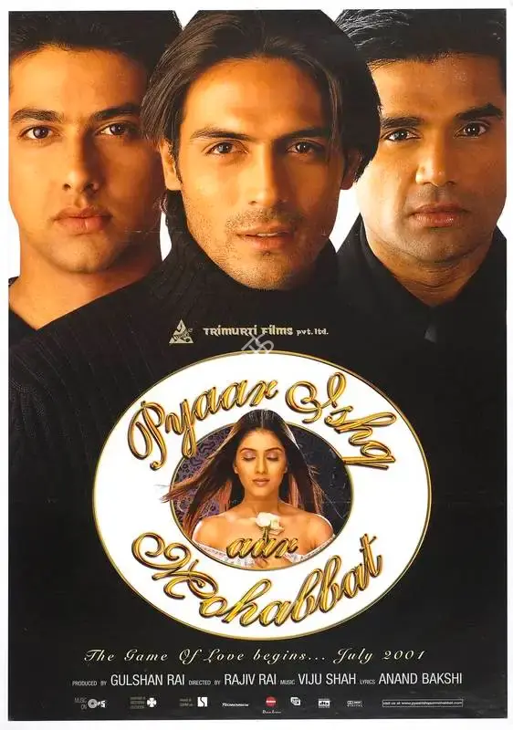 Gulshan Rai (Producer), Pyaar Ishq Aur Mohabbat, 2001, Full Sheet Poster