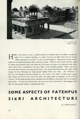 John Terry (Essayist), Some Aspects of Fatehpur Sikri Architecture, 1948, Essay