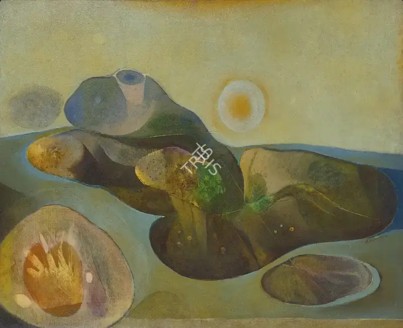 Dasgupta, Bimal (Artist). Untitled, 1974 | Painting, AG.Onl/30.07.25, 2025 · Asta Guru