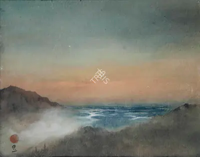 Tagore, Gaganendranath (Artist). Untitled (Sunrise from Tiger Hill), c.1920s | Painting, 2015 · Christie's