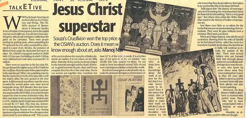 Manoj Nair (Reporter), Jesus Christ superstar, 2004, Newspaper Clipping