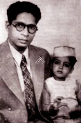 Unknown (Photographer), With father on his second birthday, 1944, Contemporary Photograph