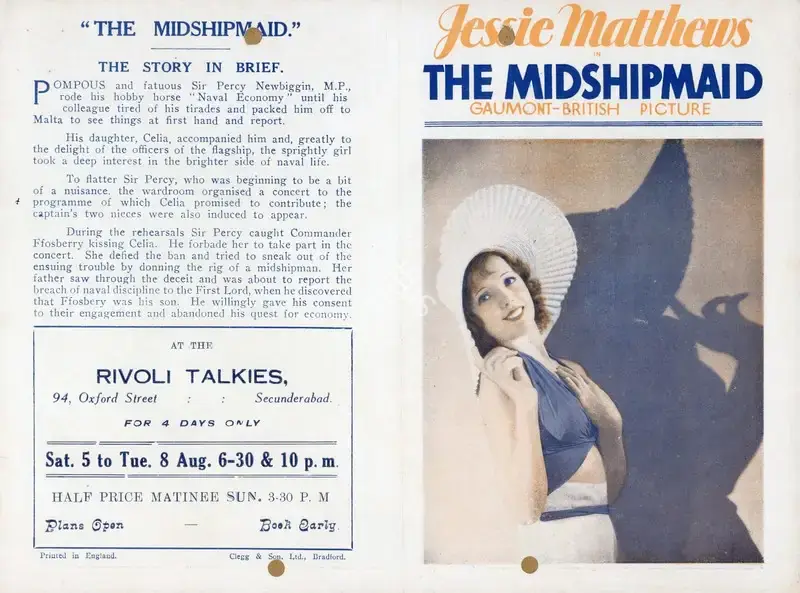 Albert de Courville (Director), The Midshipmaid, 1932, Handbill