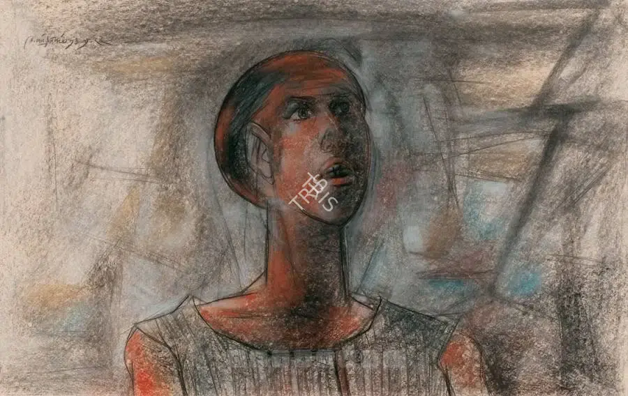 K. Laxma Goud (Artist), Untitled, 1977, Drawing