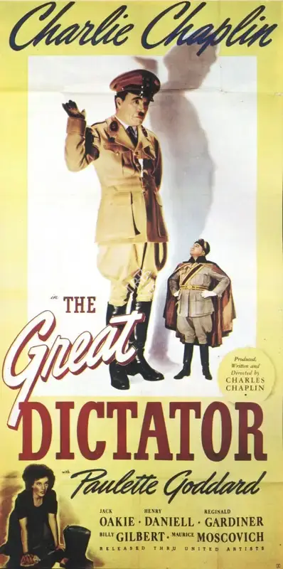 Charlie Chaplin (Producer), The Great Dictator, 1940, Poster