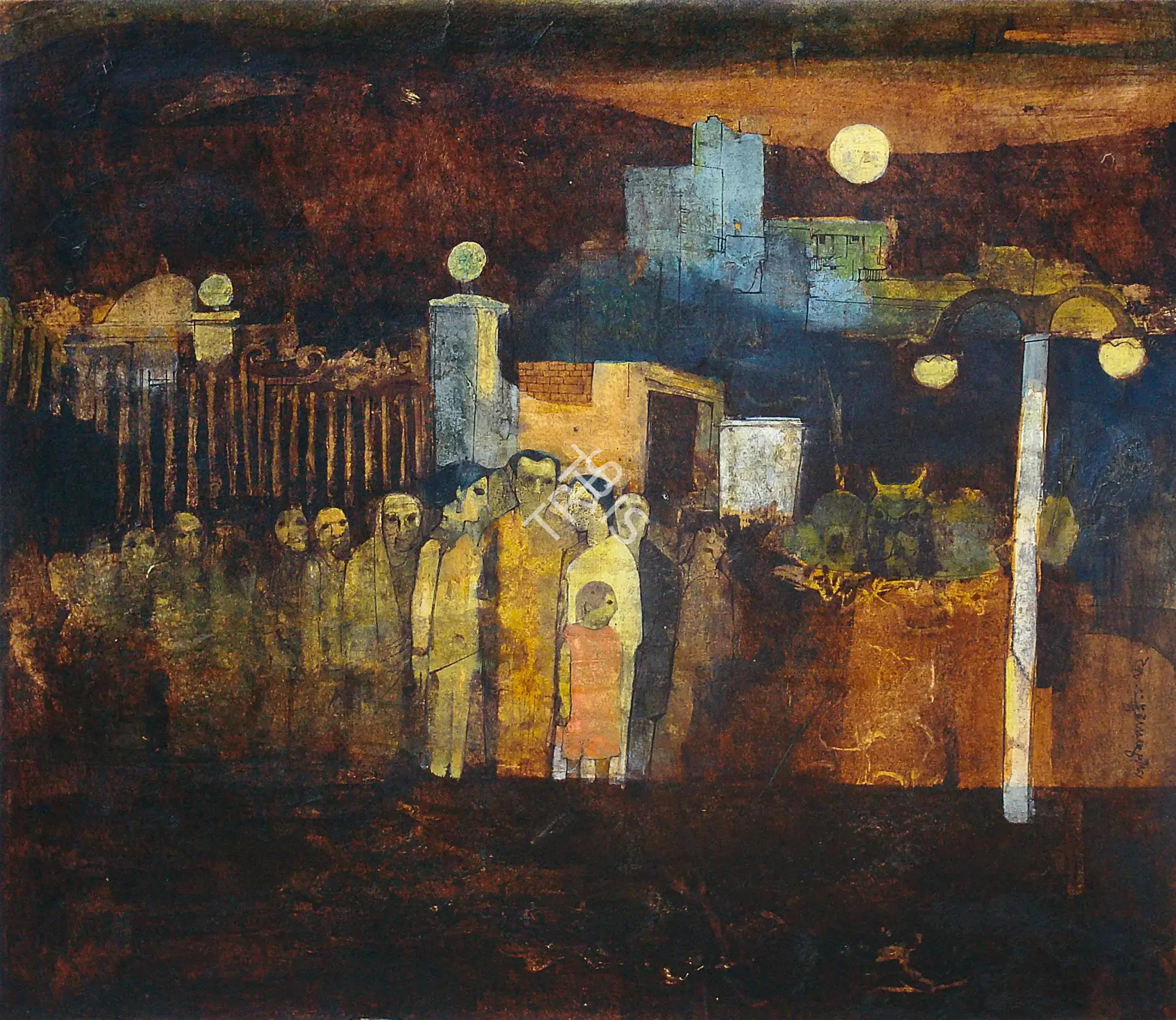Ganesh Pyne (Artist), Untitled, 1962, Painting