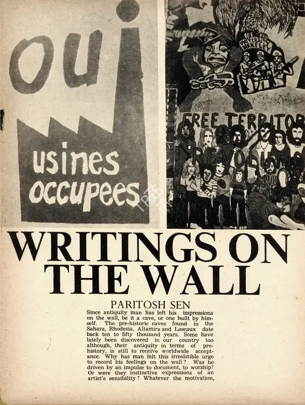 Paritosh Sen (Essayist), Writings on the Wall, 1975, Essay