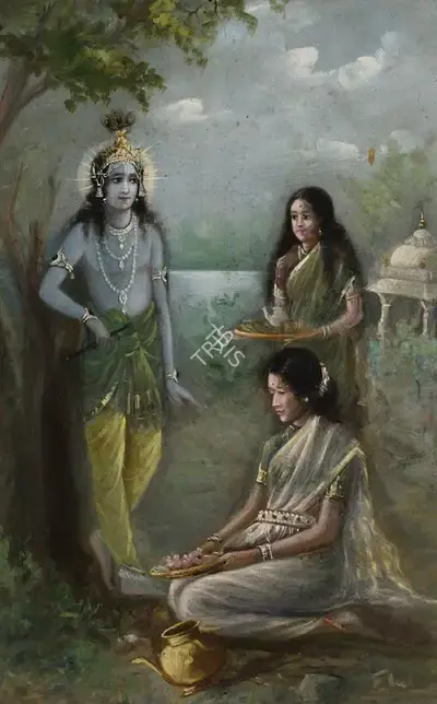 Ustad Allah Bukhsh (Artist), Krishna Series, 1931, Painting