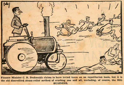 Basu Chatterjee (Cartoonist), The Big Business, 1951, Cartoons