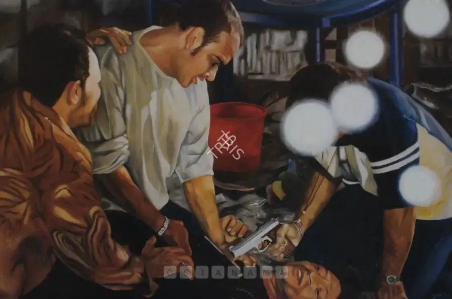 Gupta, Subodh (Artist). Let Me Make My Damn Art, 2002 | Painting, Sa.Onl/13.03.08, 2008 · Saffronart