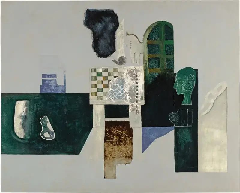 Barwe, Prabhakar (Artist). The Chess-Board, 1992 | Painting, So.Lon/29.09.20, 2020 · Sotheby's