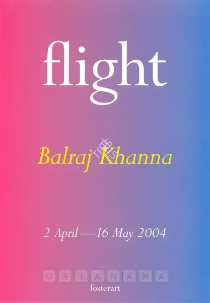 Balraj Khanna (Artist), Balraj Khanna, 2004, Solo Exhibition Invitation