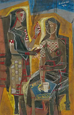 Shanti Dave (Artist), Untitled, 1955, Painting