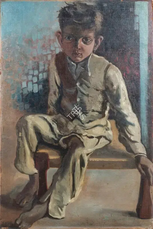 B.C. Sanyal (Artist), Dhobi's Son, Lahore, 1938, Painting