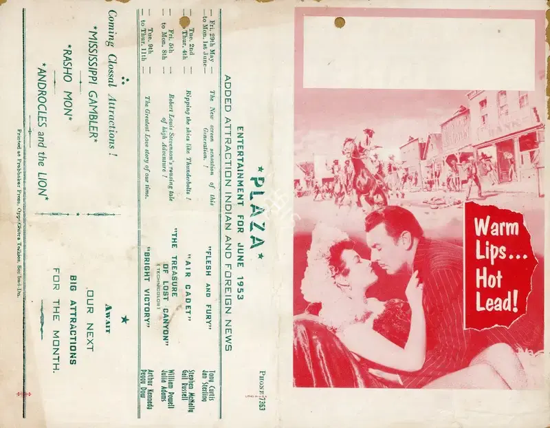 Allan Dwan (Director), Montana Belle, 1952, Handbill