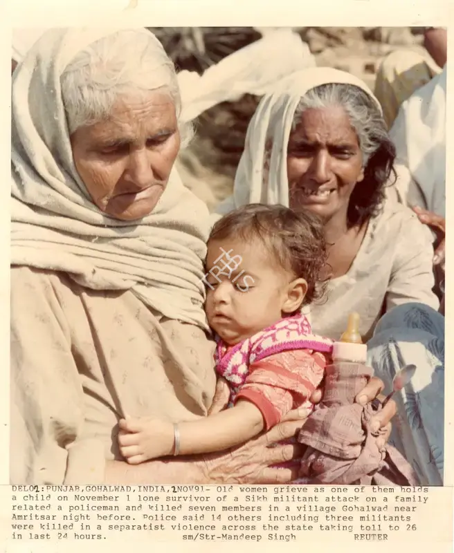 Mandeep Singh (Photographer), Del01: Punjab, Gohalwad, India, 2Nov91, 1991, Contemporary Photograph