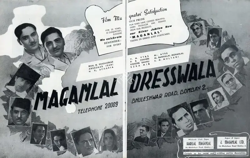 Harilal Maganlal (Advertiser), Maganlal Dresswala, 1944, Advertisement