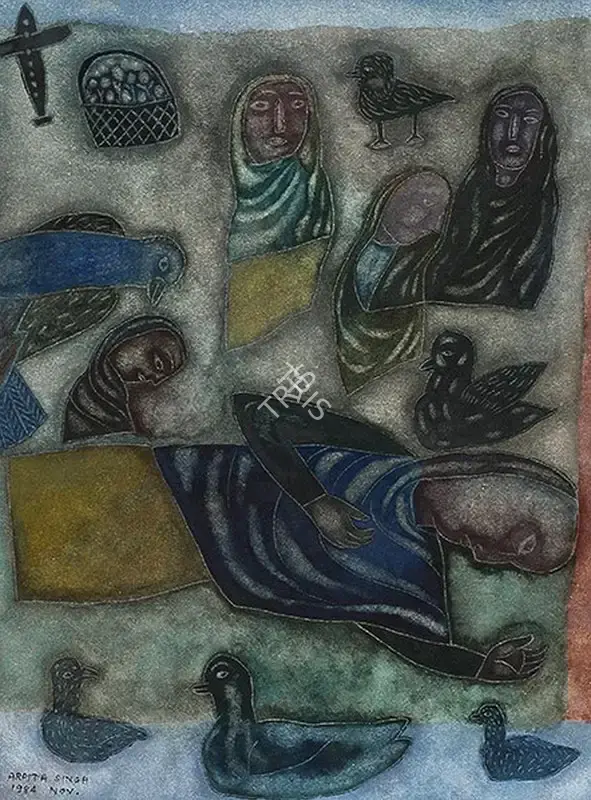 Arpita Singh (Artist), Untitled, 1984, Painting