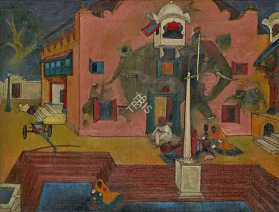 A.A. Raiba (Artist), Untitled, Painting