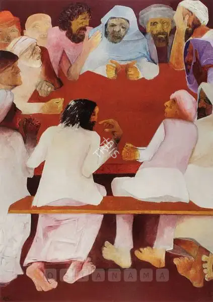 Khanna, Krishen (Artist). Last Supper, n.d. | Painting, Sa.Onl/02.03.05