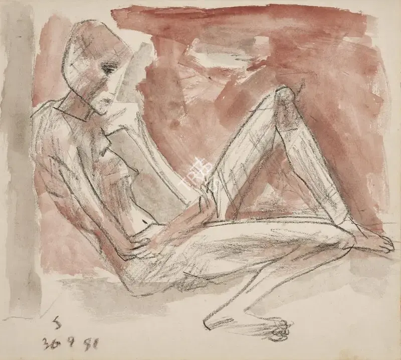 Somnath Hore (Artist), Untitled, 1981, Painting