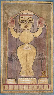Jamini Roy (Artist), Crucifixion, 1941, Painting